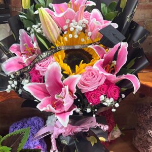 Lilac graduation bouquet